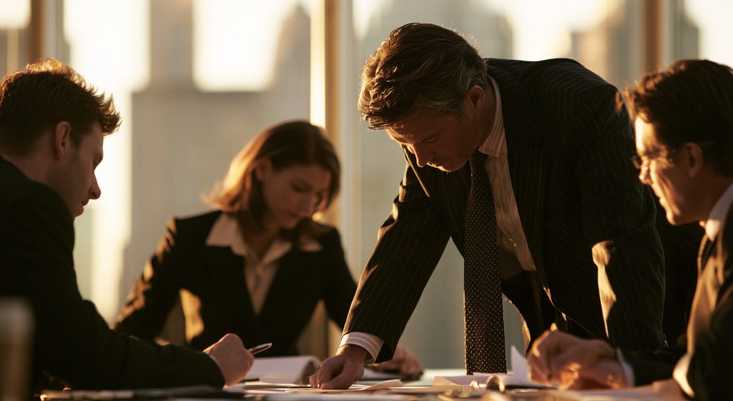 como escolher uma consultoria de vendas b2b - reunião de diretoria avaliando fornecedor